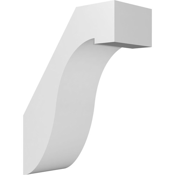 Ekena Millwork 5-in. W x 10-in. D x 14-in. H Del Monte Architectural Grade PVC Knee Brace BRCP05X10X14DEL - main